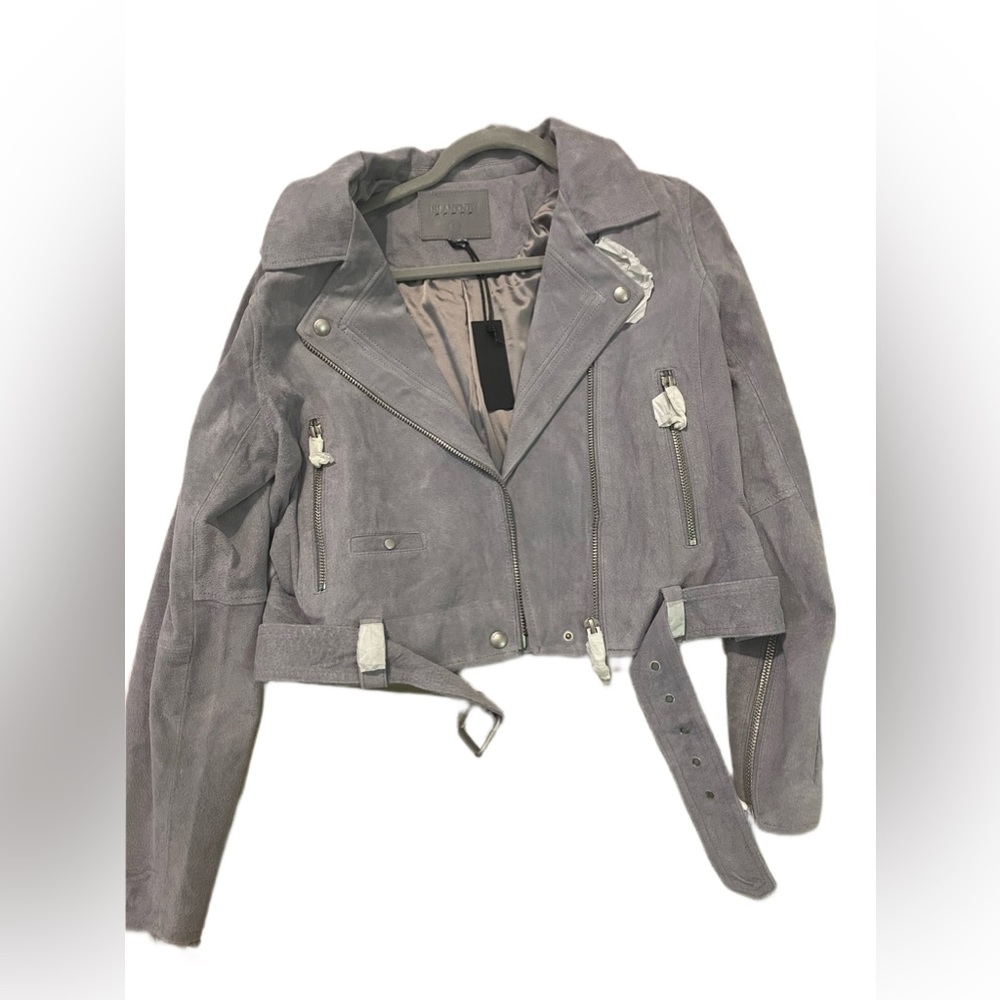 Anthropologie suede Moto jacket, size L